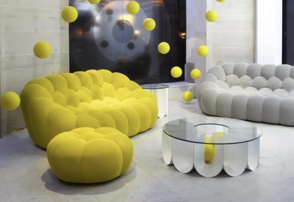 bubble looking couch