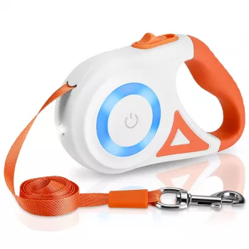 16ft LED Retractable Dog Leash: No-Tangle Control
