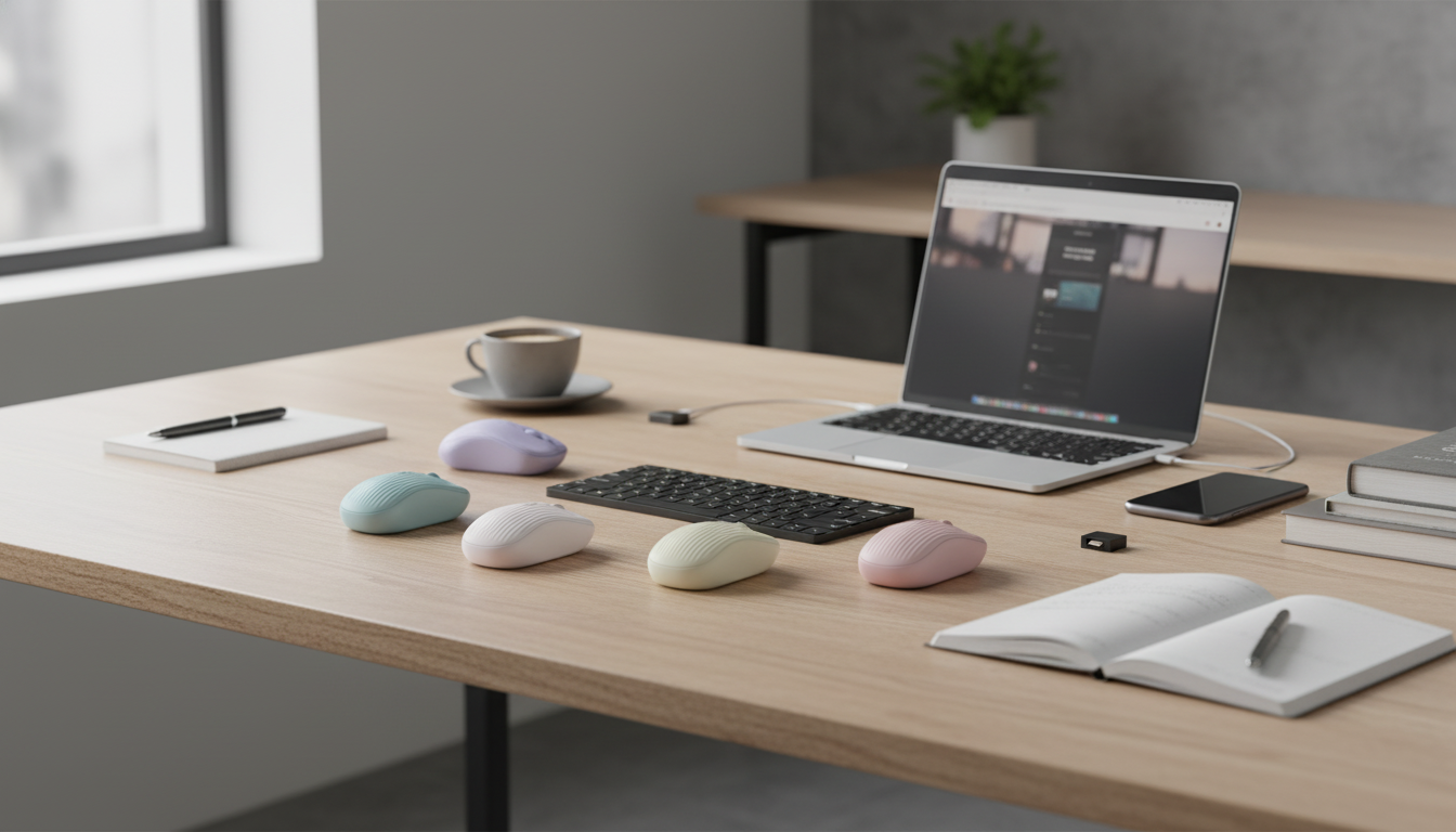 Ergonomic Dual-Mode Mouse: Bluetooth & 2.4G Rechargeable
