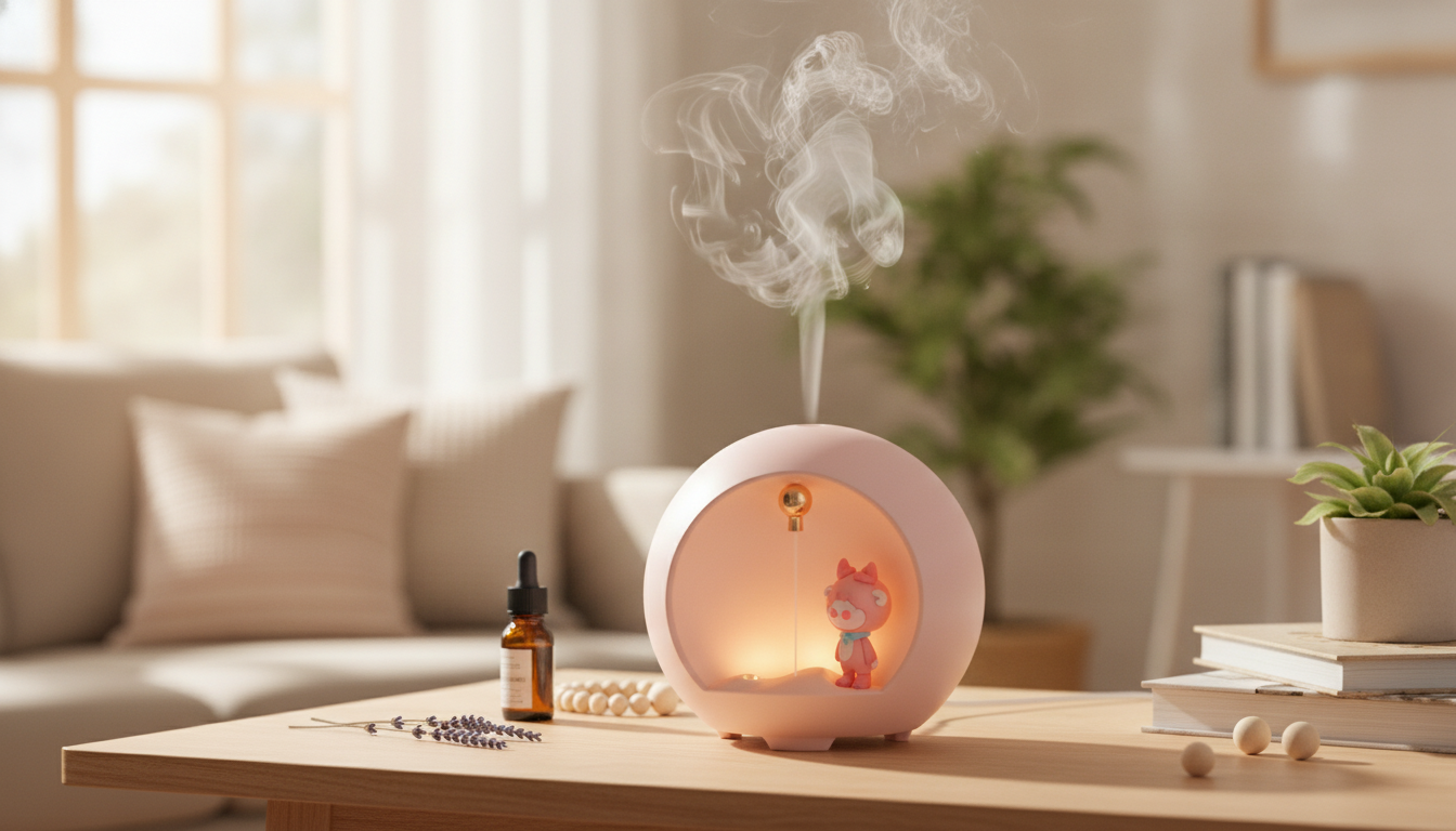 Floating Levitating Oil Diffuser with Soft LED Mist