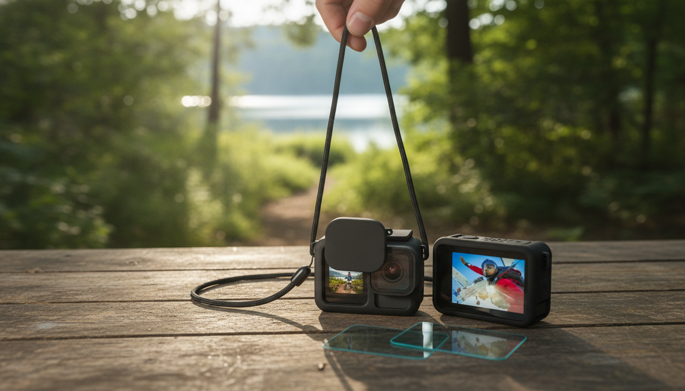 GoPro Hero 13 Black Sleeve Kit: Glass + Lanyard