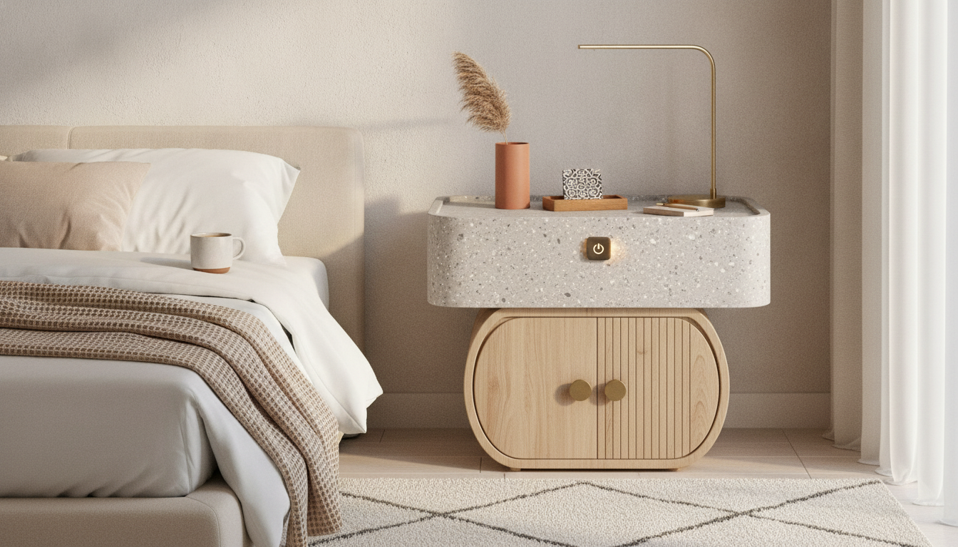 Modern Moroccan Minimalist Wooden Nightstand Guide