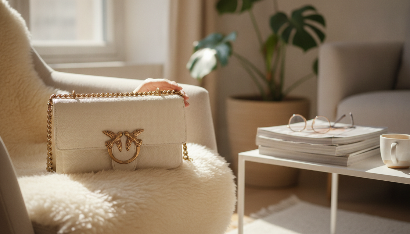 Pinko Clip-Fastening Shoulder Bag: Chic & Secure