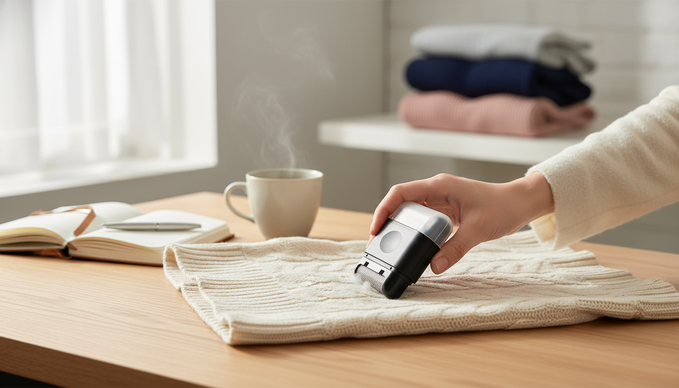 Portable Manual Hairball Trimmer for Fast De-Pilling