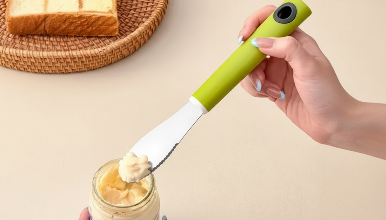 3-in-1 Stainless Spreader: Butter Knife & Cheese Cutter