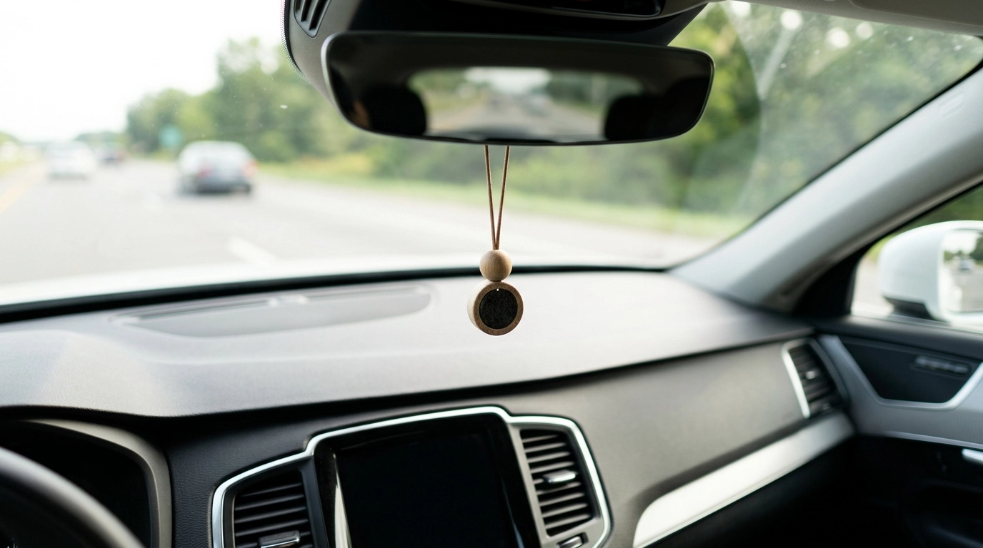 Essential Oil Car Pendant Diffuser: Fresh Cabin, No Spray