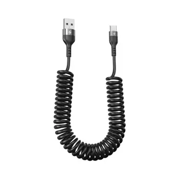 66W 5A Retractable USB-C Cable for Fast Car Charging